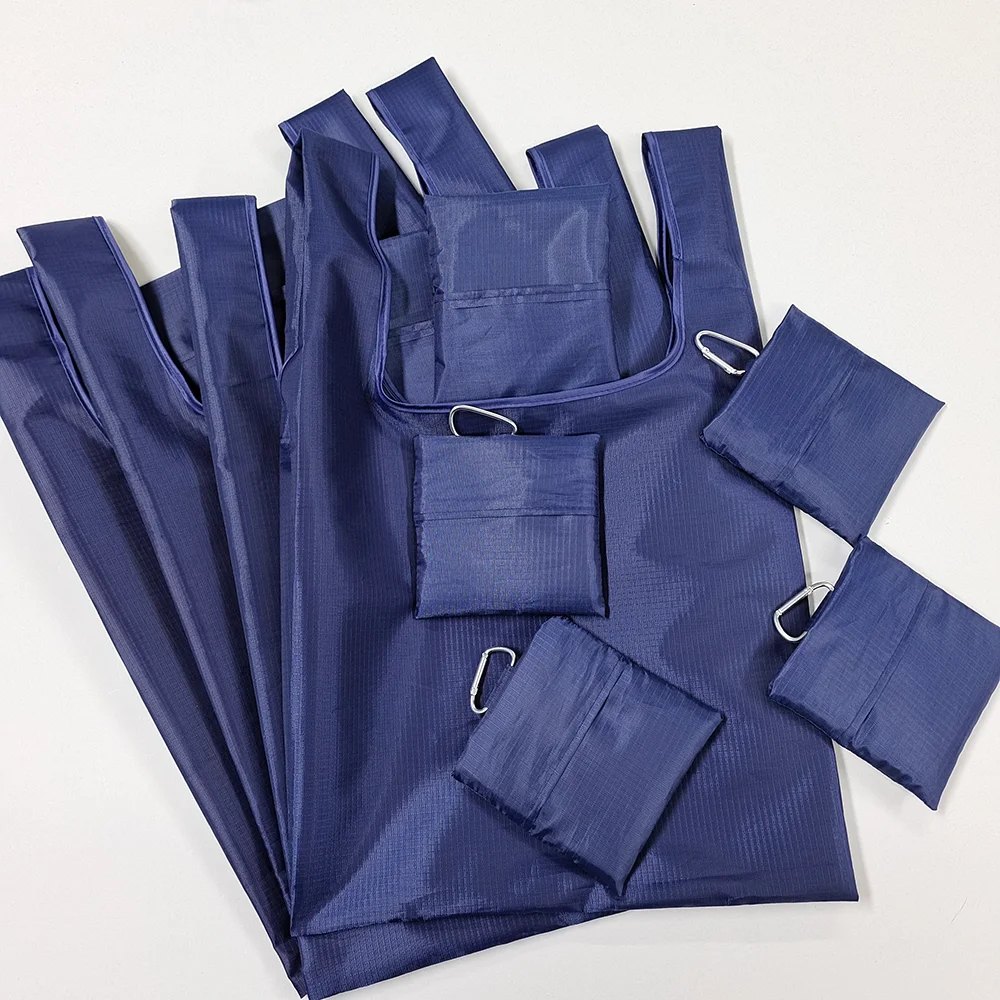 

High End Foldable Square Bag Reusable Polyester Shopping Bag Promotional Durable Storage Tote Bag for Advertising and Travel