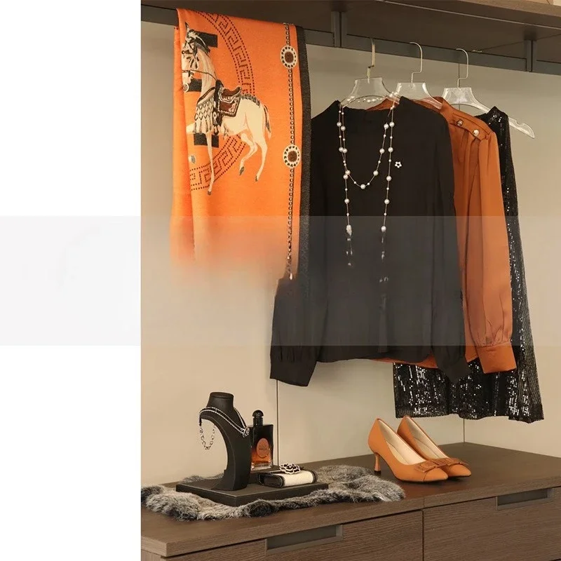 غرفة نموذجية، معطف وقبعة، غرفة نوم رئيسية، فستان، كعب عالي، زخارف، مزيج، بني، نسائي، خزانة ملابس #5