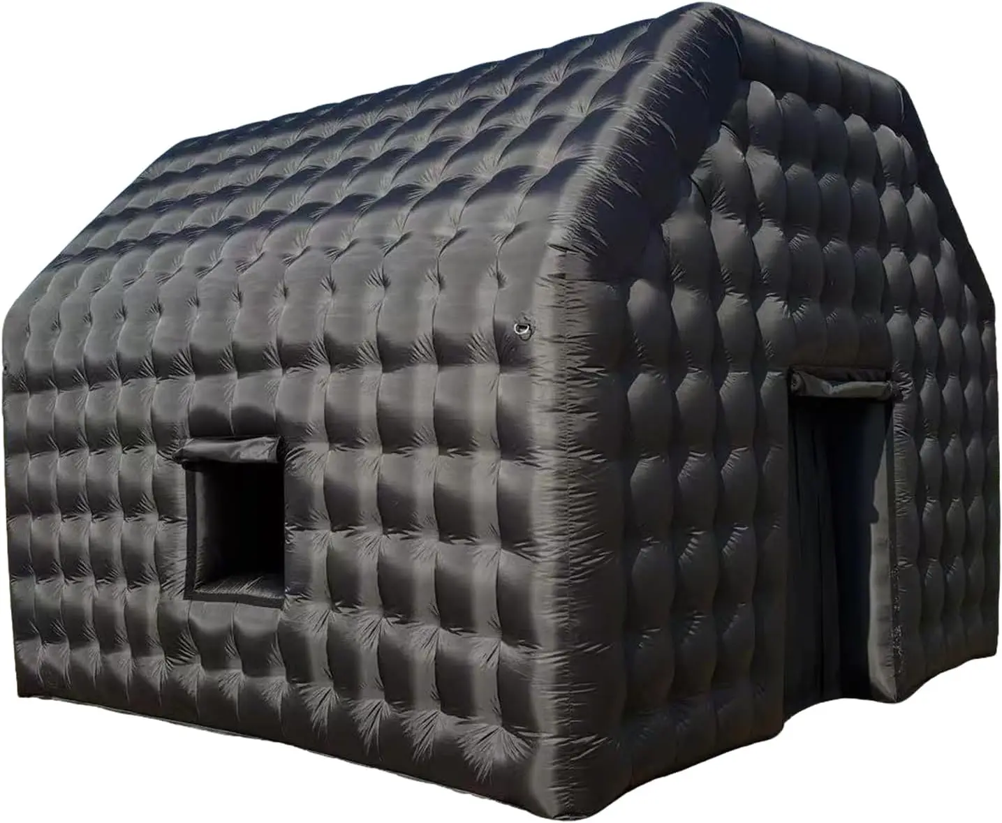 Barraca inflável do cubo da boate 15x15ft preto quadrado sala de evento tendão casa para a exposição do evento do clube noturno casamento