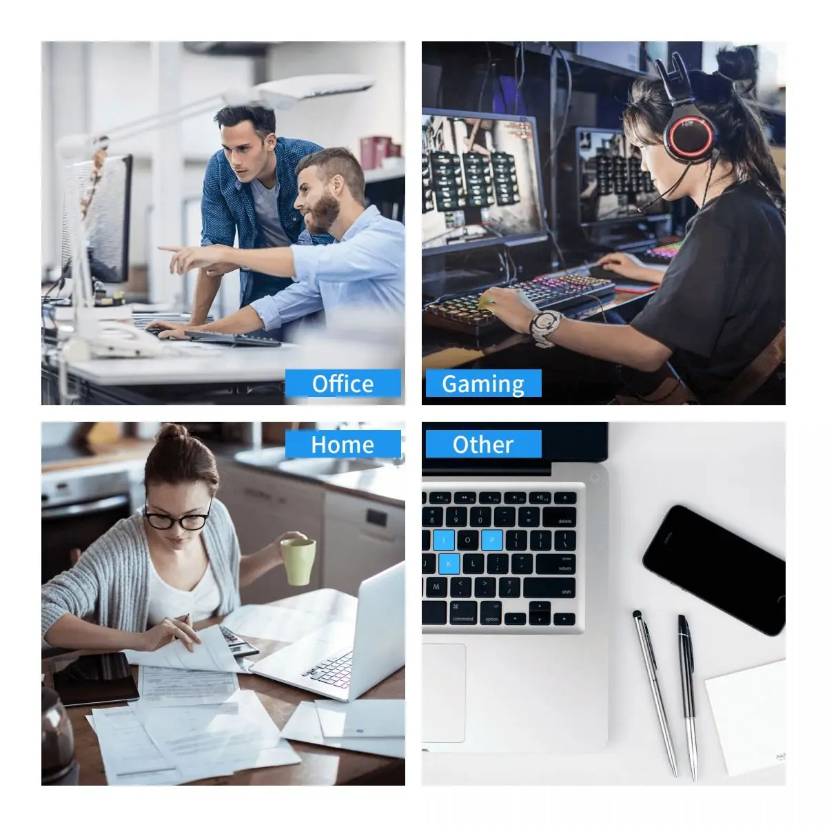 Powerhouse-alfombrilla de ratón con motivación para gimnasio, teclado de ordenador, alfombrilla para ratón, alfombrilla de escritorio para PC, alfombrillas para mesa de oficina