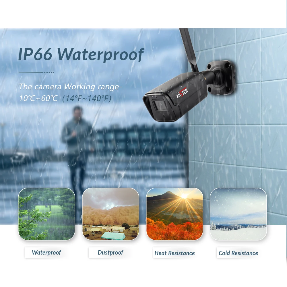 

2024 New Hot 4CH 3MP Wireless Ip Camera Kit Cctv Wifi Camera System Cctv System