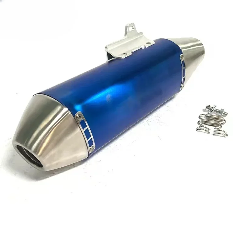 Length 460mm Inlet 51mm Motorcycle Exhaust Muffler Pipe FMF 4T Escape Moto Dirt Bike Scooter Motocross Universal for KTM EXC Etc