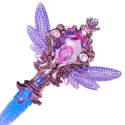 Girls Princess Crystal Magic Wand Kids Toys Beautiful Wings With Music Lights Magic Wand Little Girls Light-emitting Toys