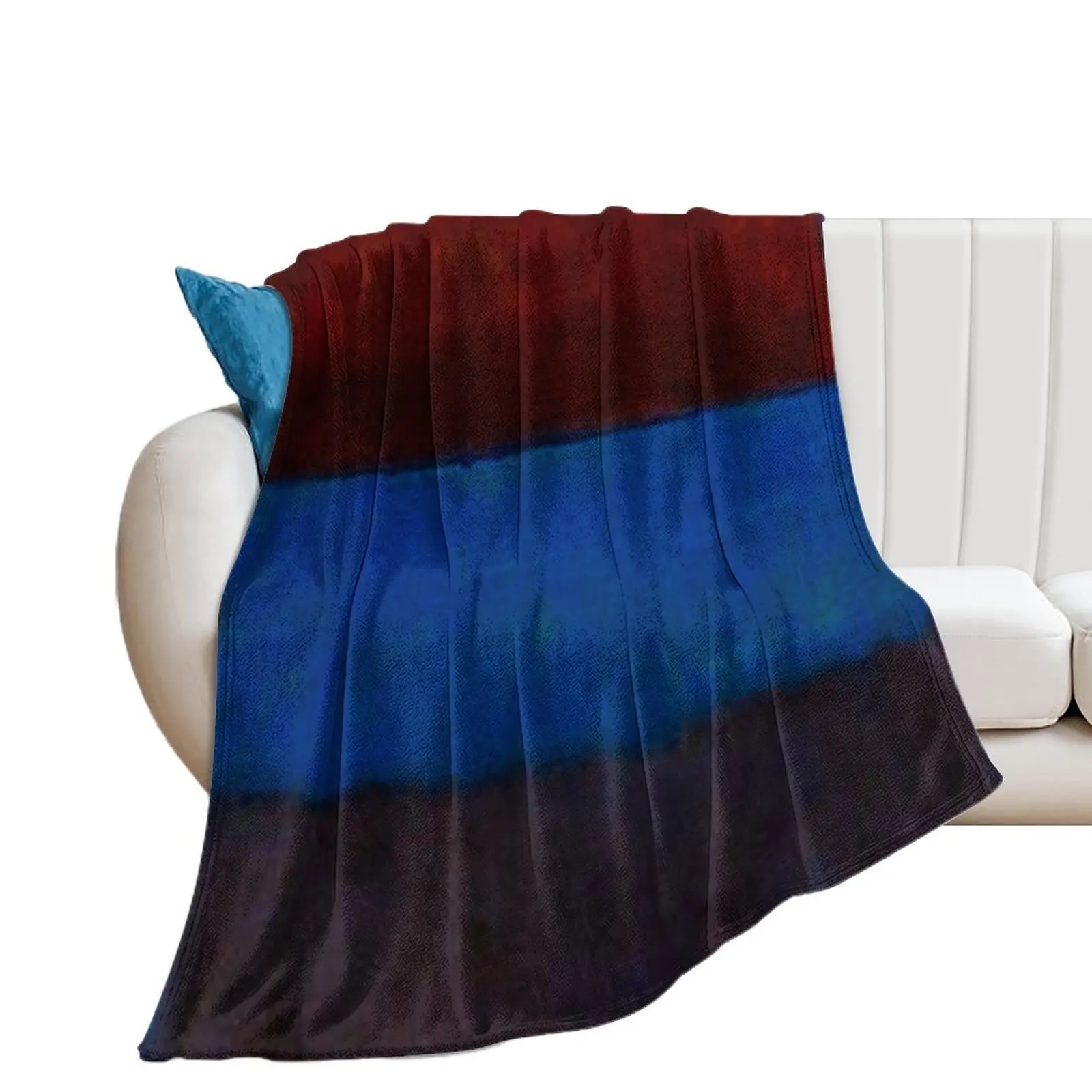 Mark Rothko | No. 61 (Rust and Blue) Throw Blanket Bed covers Luxury St Blankets