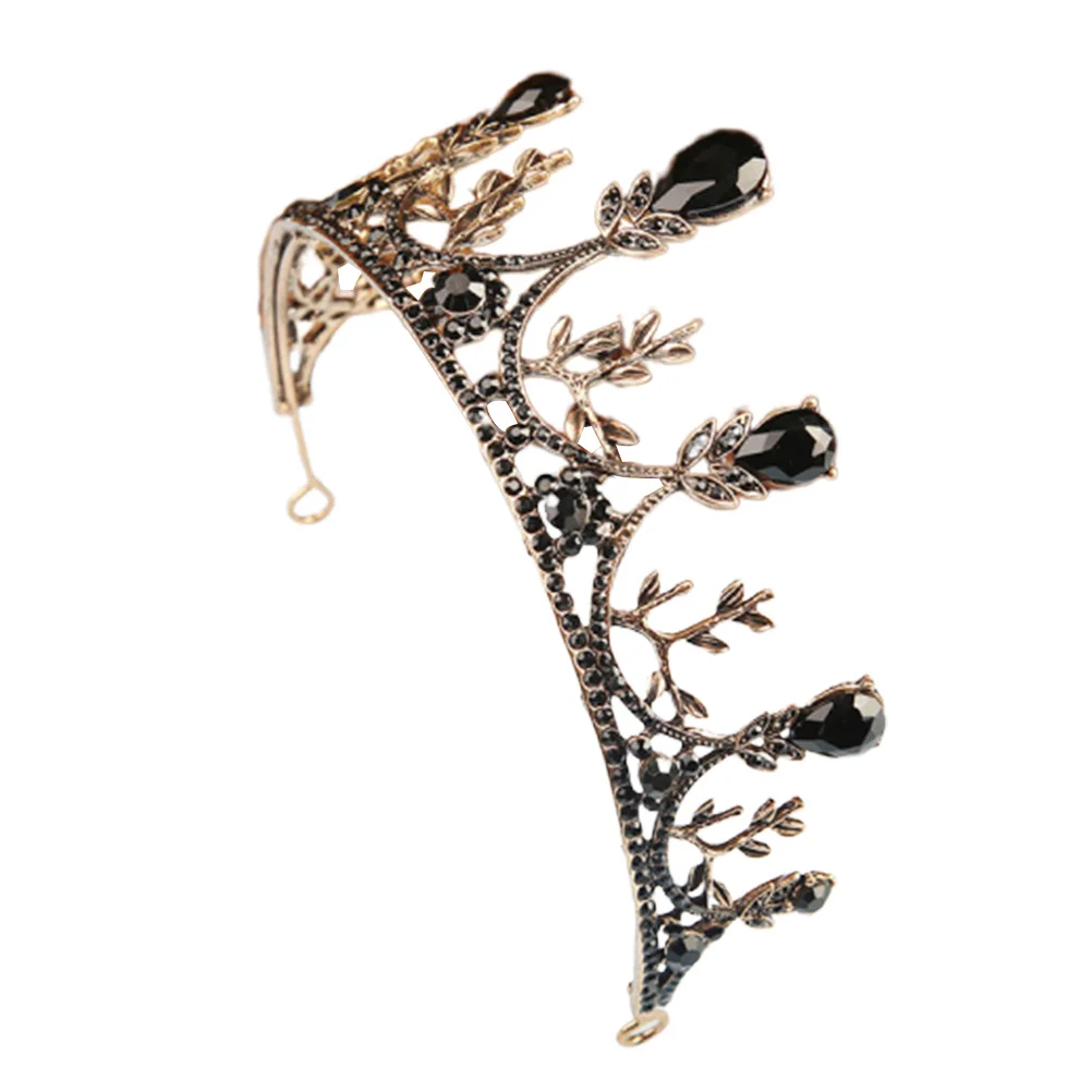 الباروك كريستال تاج الزفاف خفيفة الوزن الزفاف تيارا حلية شعر حفلة خطوبة خوذة الزفاف تاج الزفاف تيارا الزفاف