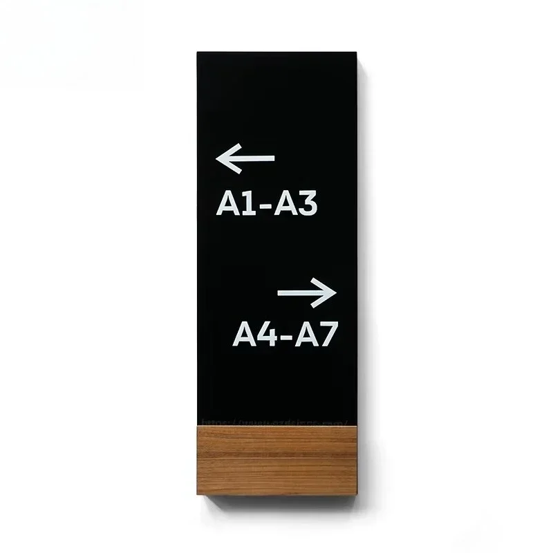 House number Walnut house  sign Staircase wayfinding sign Hotel house  and apartment