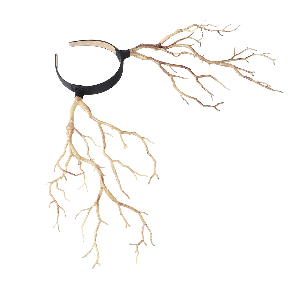 

Witch Horn Headdress Halloween Artificial Tree Branch Fairy Headpiece Darkly Style Hairwear Creative Clasp Party Headband