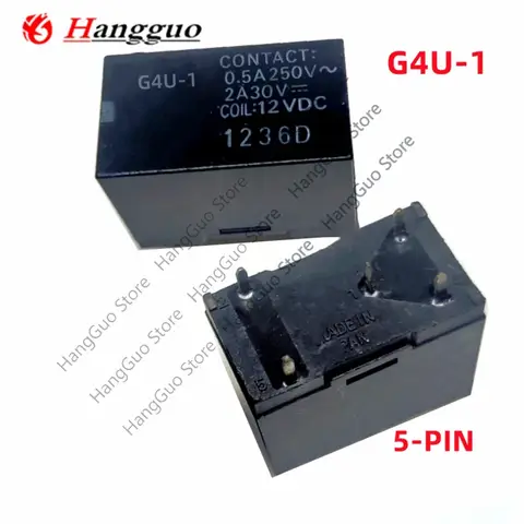 5PCS High Quality  G4U-1 12VDC  For  Omron Relay G4U-1-E 12VDC 2A 5 Feet