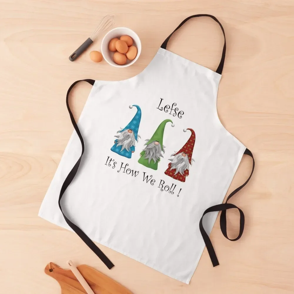 

Lefse It's How We Roll! Apron Useful Things For Kitchen barber men Kitchen Apras For Women Apron