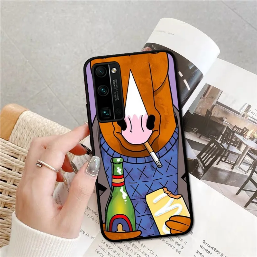 Cartoon B-BoJack Phone Case For Huawei Honor 10 lite 9 20 7A 9X 30 50 60 70 pro plus Soft Silicone Cover