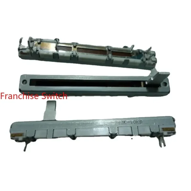 

10 шт. Прямой ползунковый потенциометр 6 см, одинарный B10K, 3-контактный