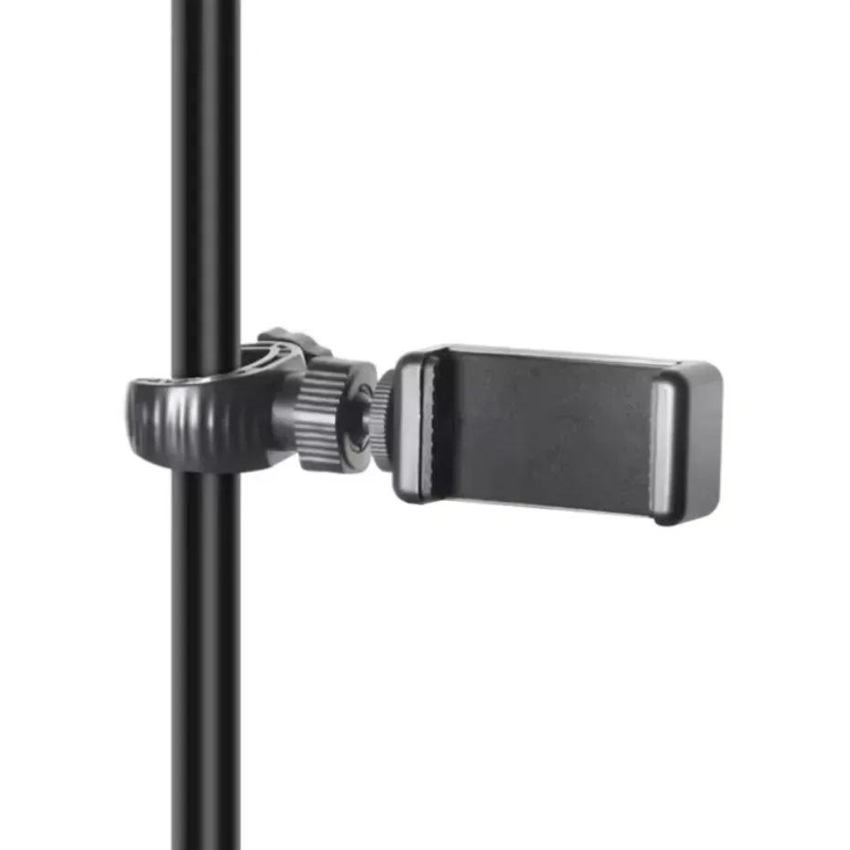 

360° Rotation Multifunctional Phone Holder Adjustable Clamp Spiral Clamping Adapter Clip For All 5-6 inch Smartphone Phone Mount