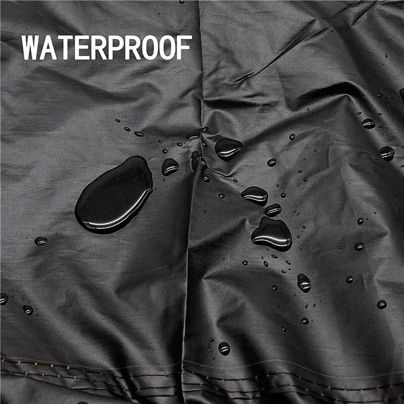 Black Boat Cover Anti-UV Waterproof Outdoor Protection Heavy Duty Marine Fishing Speedboat 190T Yacht 11-22FT