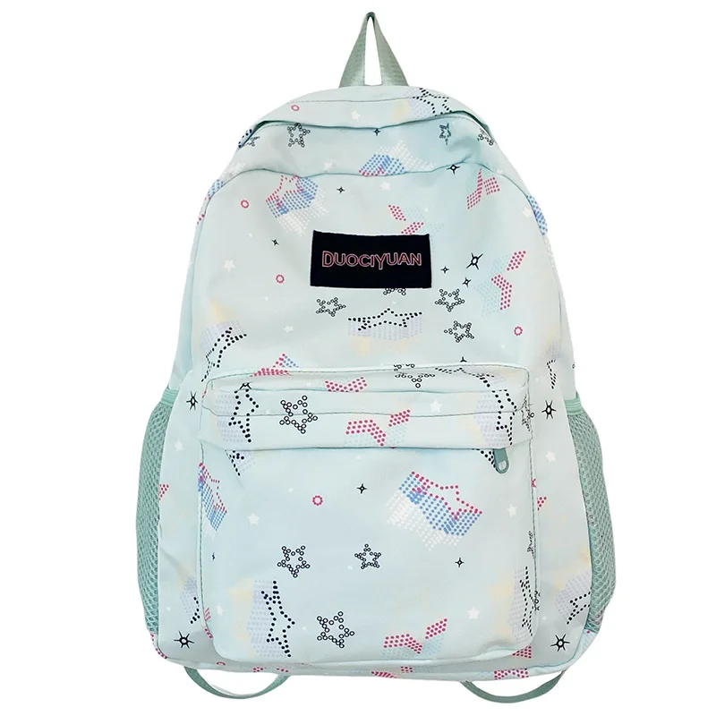 Shool Backpack for Middle School Student Women Fashion Printing Backpack Travel Bag