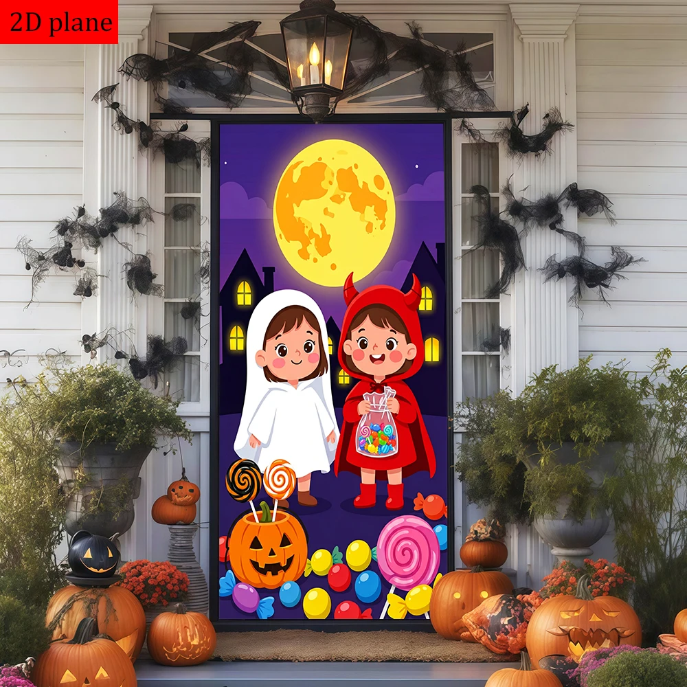 fantasias-infantis-de-halloween-doces-lanterna-de-abobora-lua-cheia-decoracao-para-moldura-de-porta-com-elastico-de-alta-elasticidade