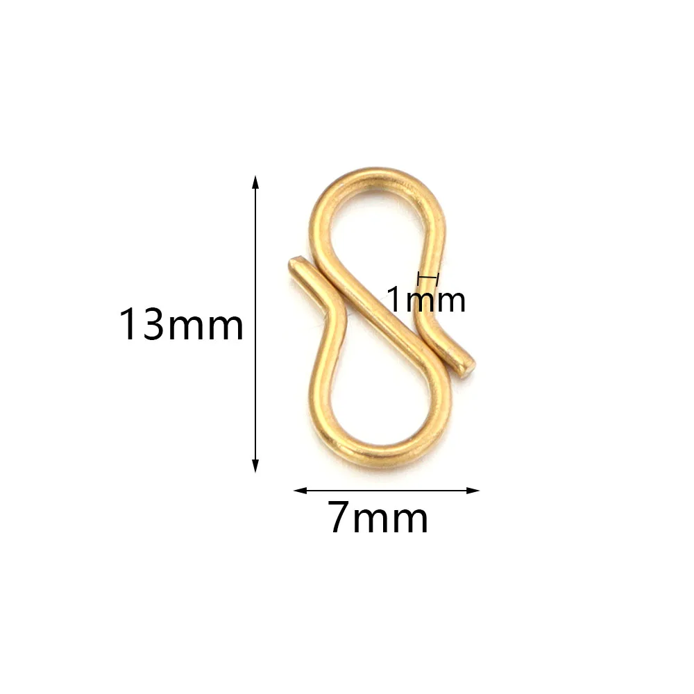 30pcs Stainless Steel S Shape End Clasps Hooks Chains Connectors For Jewelry Making DIY Handmade Bracelets Necklace Accessories image 2