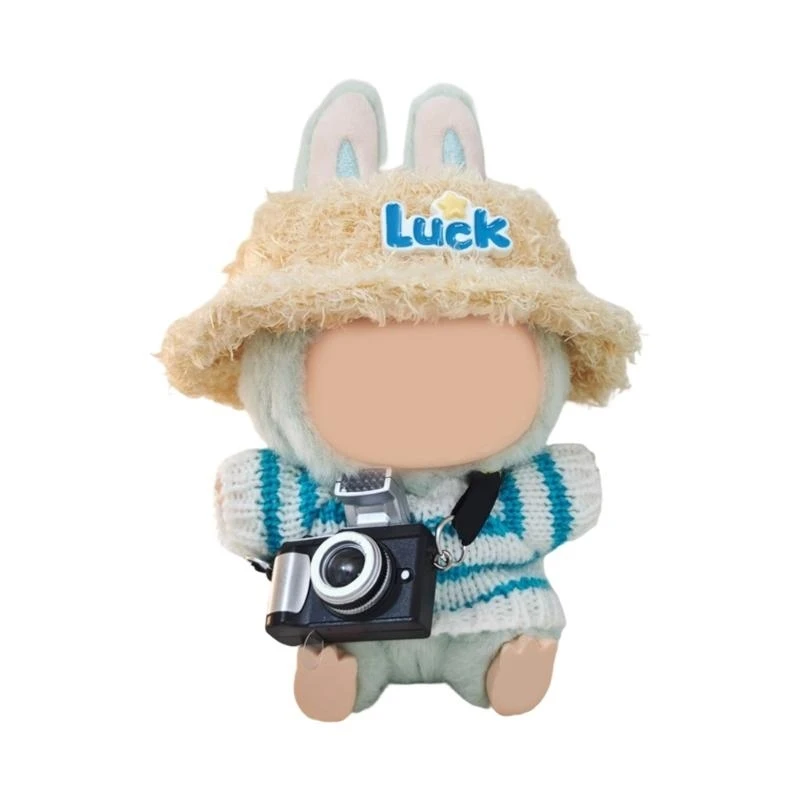 Q0KB Set cappelli per bambole anime per bambole anime 1st/2a gen con tuta per bambola inverno inverno.