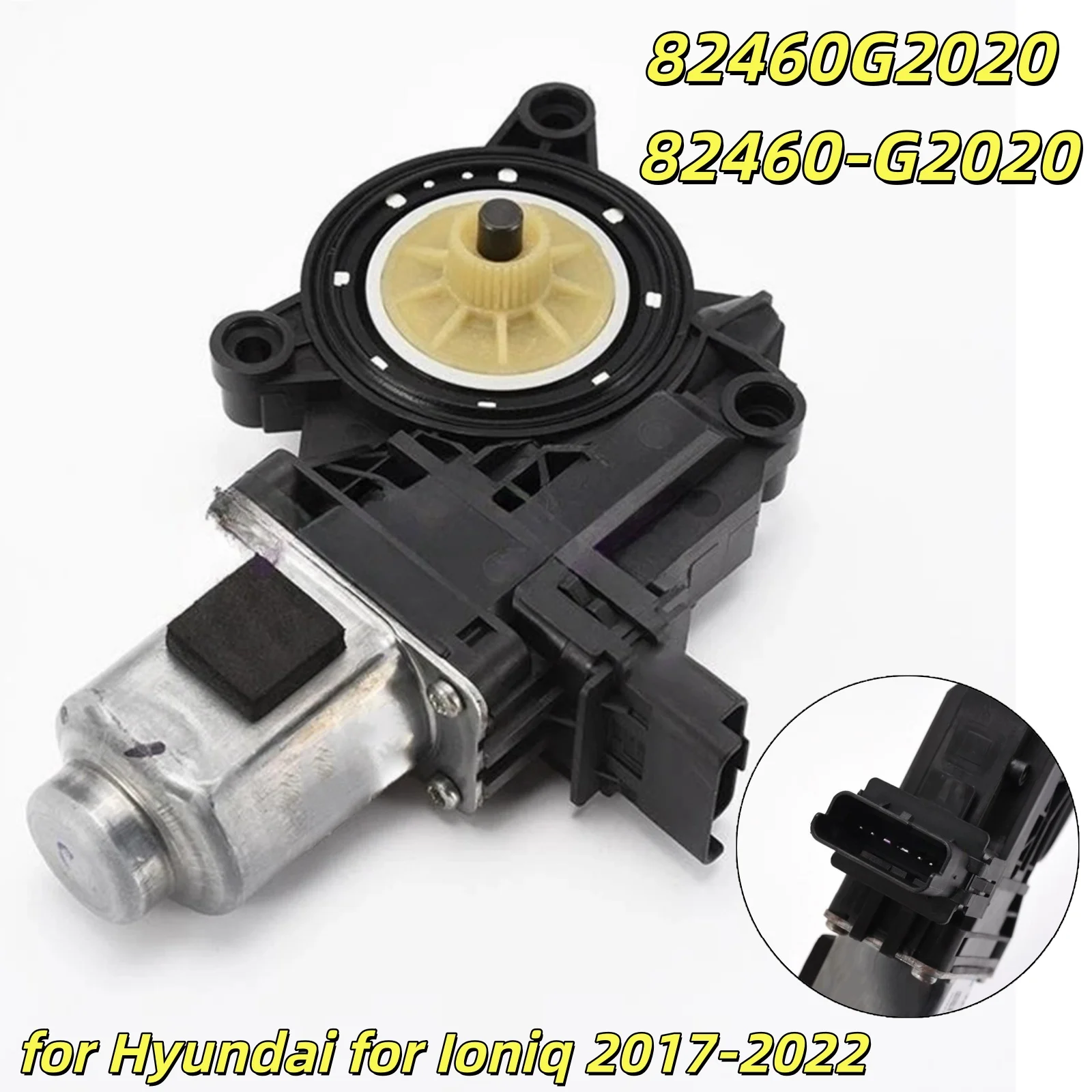 for Door Window Motor for Hyundai for Ioniq 2017-2022 82460G2020 82460-G2020 Plastic Front Right Car Window Lift Motor Regulator