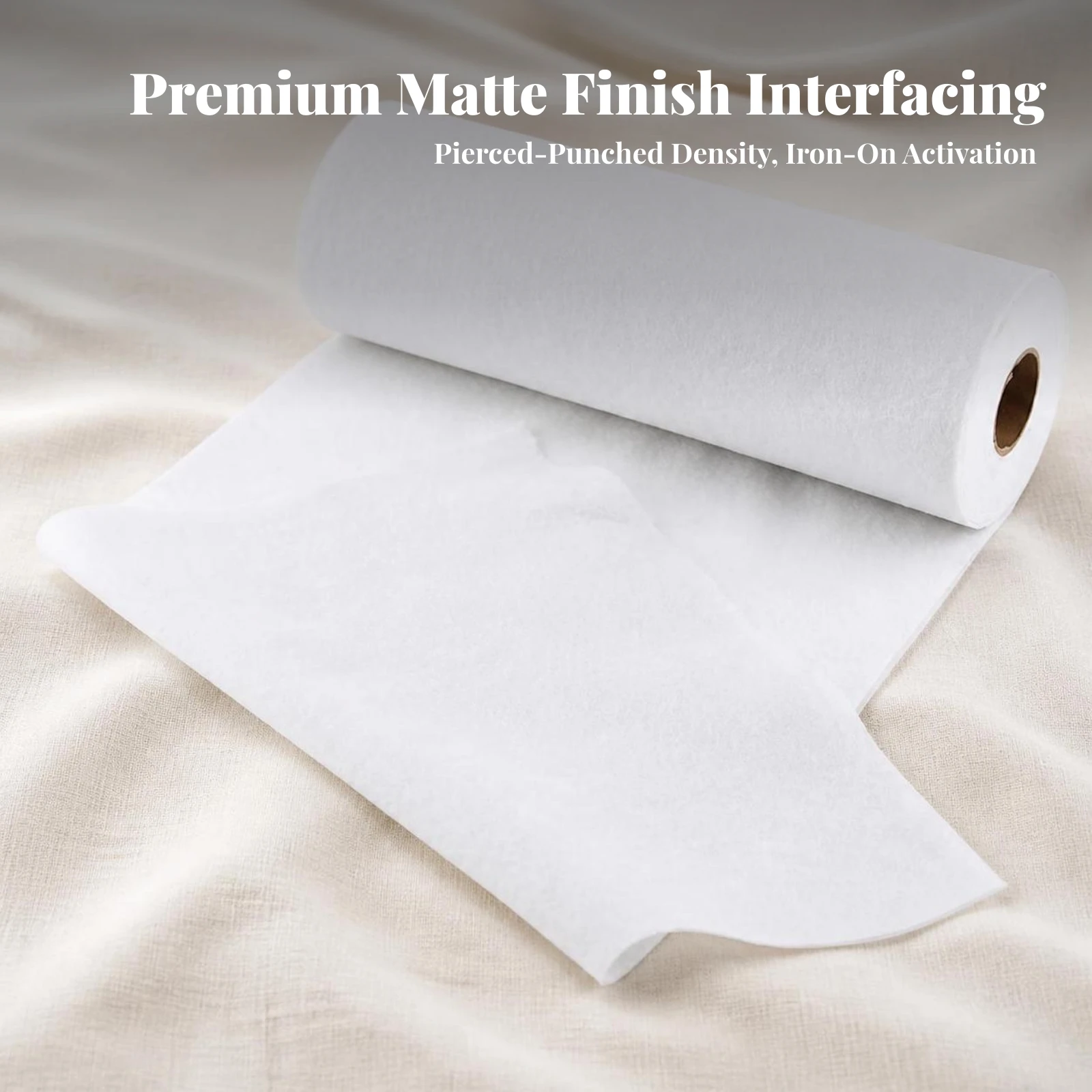 Interfacing Iron On - Термоклеевой флисовый материал, иглопробивной полиэстеровый флисовый