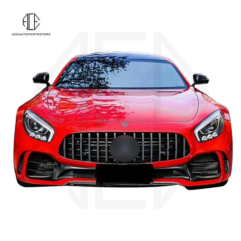 

For Mercedes For Benz AMG GT GTR Carbon Fiber Car Front Bumper Splitter Lip Spoiler Diffuser Guard Body Kit Cover