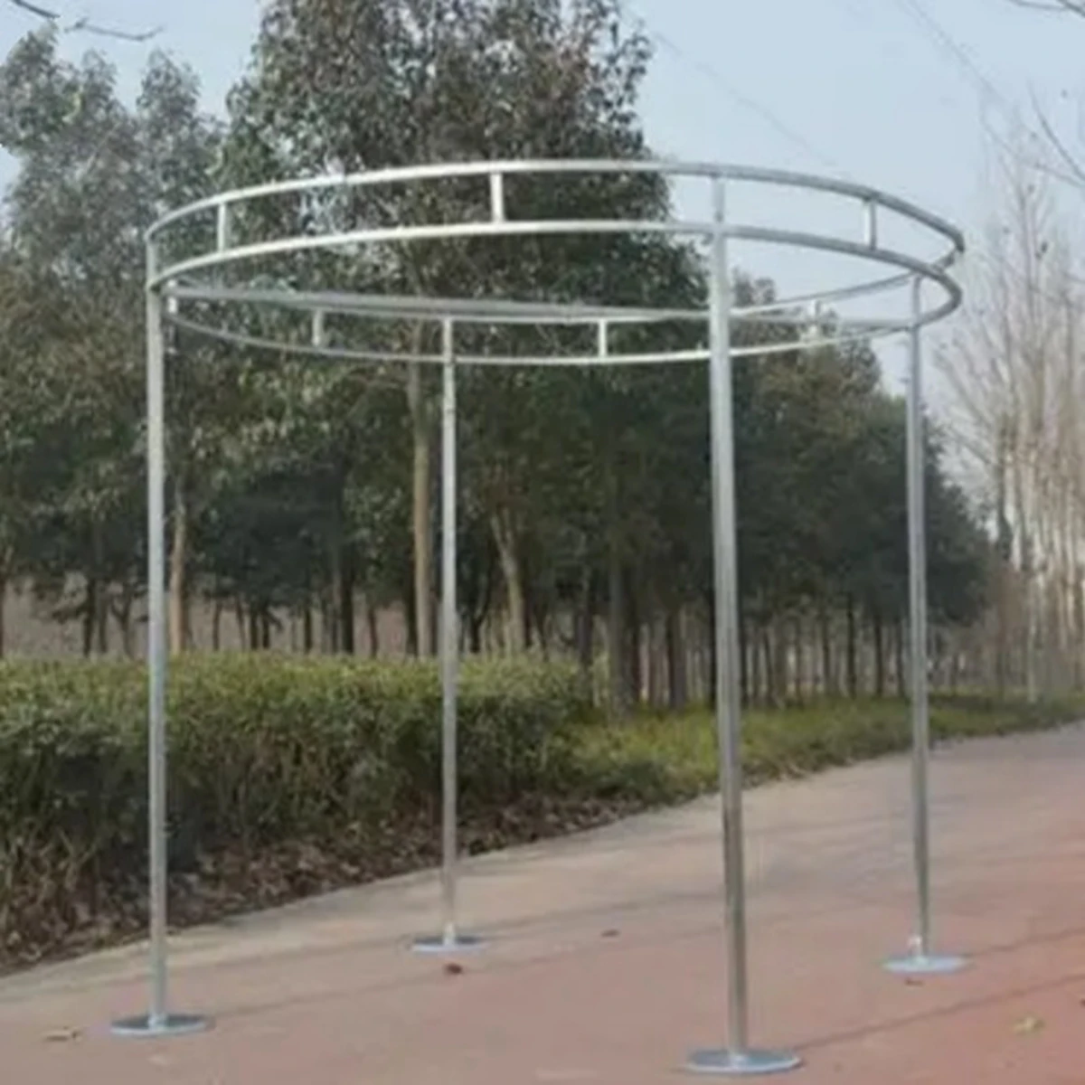 can not Adjustable metal circle princess pavilion Romantic metal flower pavilion for wedding decoration