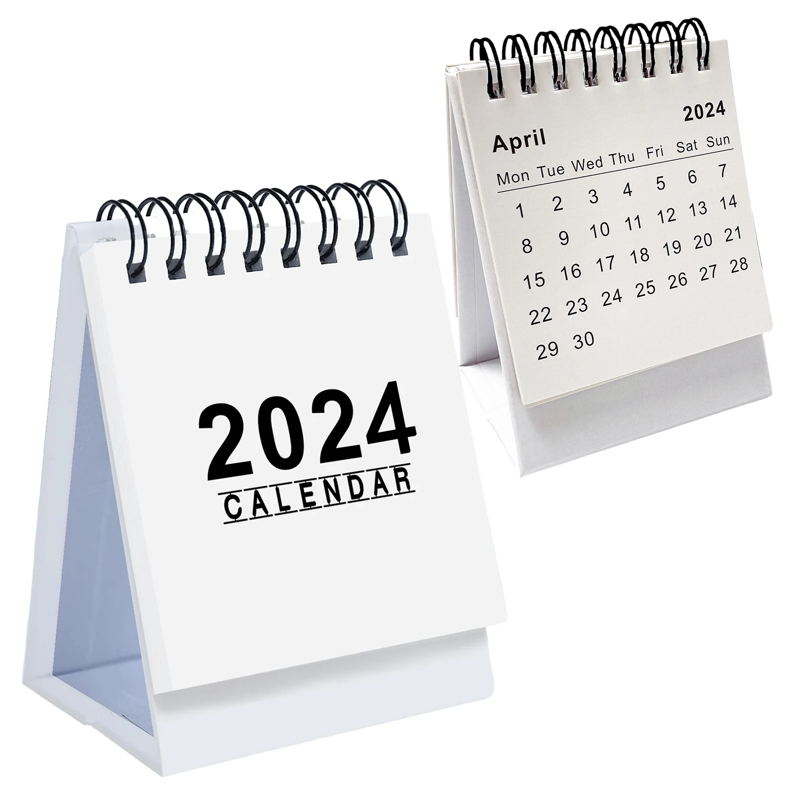 سطح مكتب محمول ، ورق سميك منزلي ، ديكور سطح مكتب بسيط وثابت ، ربط سلك مزدوج للمكاتب ، تقويم للمدرسة والمكتب ،