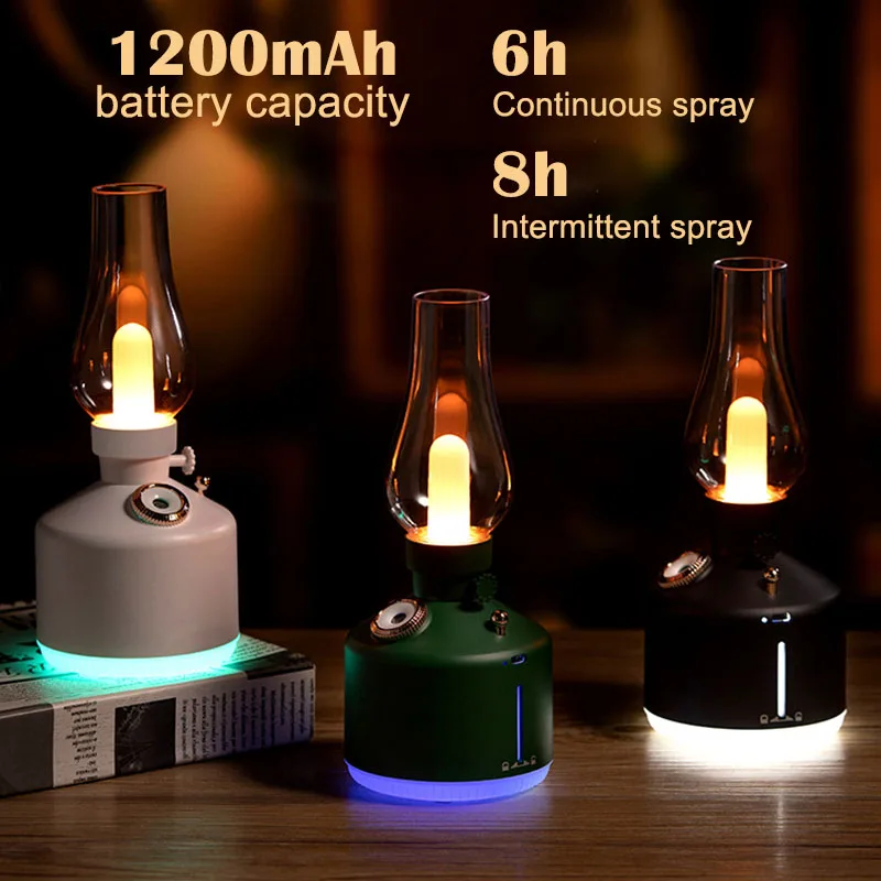 2024 New Style Time lamp humidifier desktop aromatherapy USB wireless small new humidifier