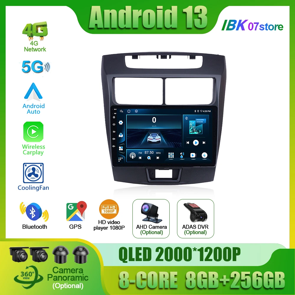 Android 14 For Toyota Avanza 2010-2016 Car Radio Multimedia Video Player Navigation Wireless CarPlay 4G GPS Touch Screen Stereo