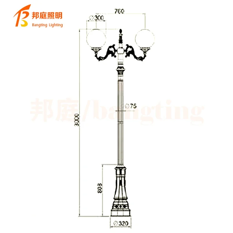 Manufacturer Modern Style Outdoor Waterproof Lamp Garden European Lawn Light