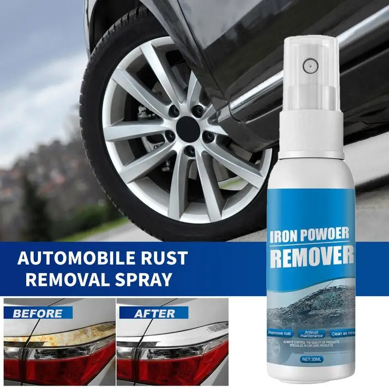 Rust Remover For Metal Spray 30ml Rust Converter Automotive Car Maintenance Powder Spray Anti Rust Spray Car Rust Remover Spray