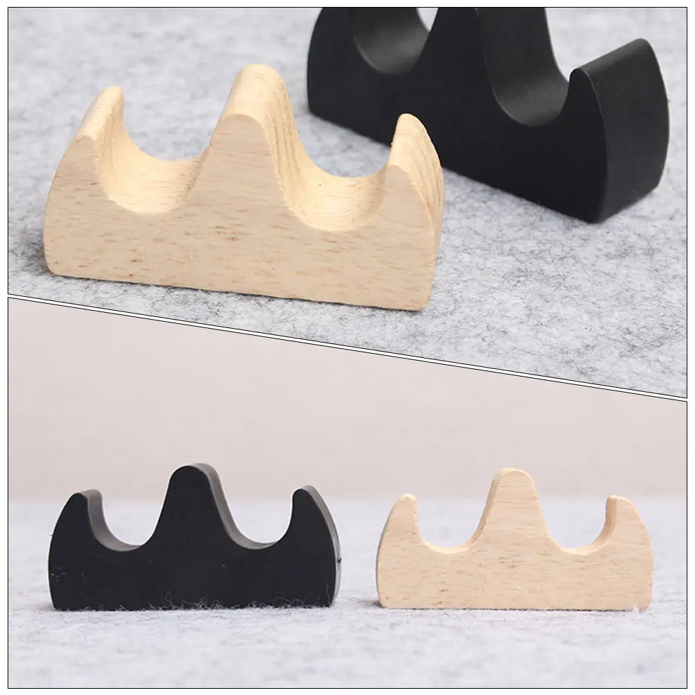 10Pcs Wooden Calligraphy Brush Stand Traditional Design Stable Brush Holder Desktop Pen Rest Study Room Decoration Chinese