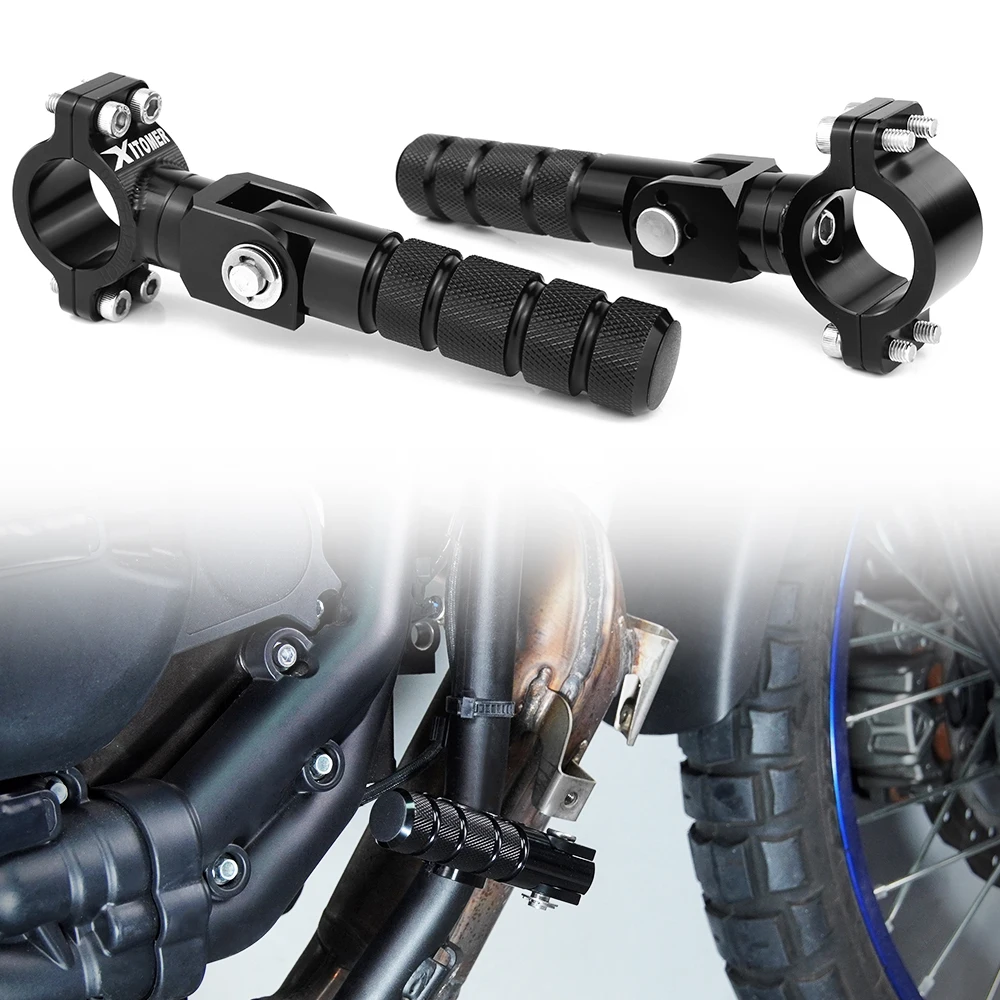 22mm 25mm 28mm Universal Motorcycle Highway Bar Footpegs Forward 7/8 1 1/8 inch Crash Bar Foot Pegs Rests For Most Models