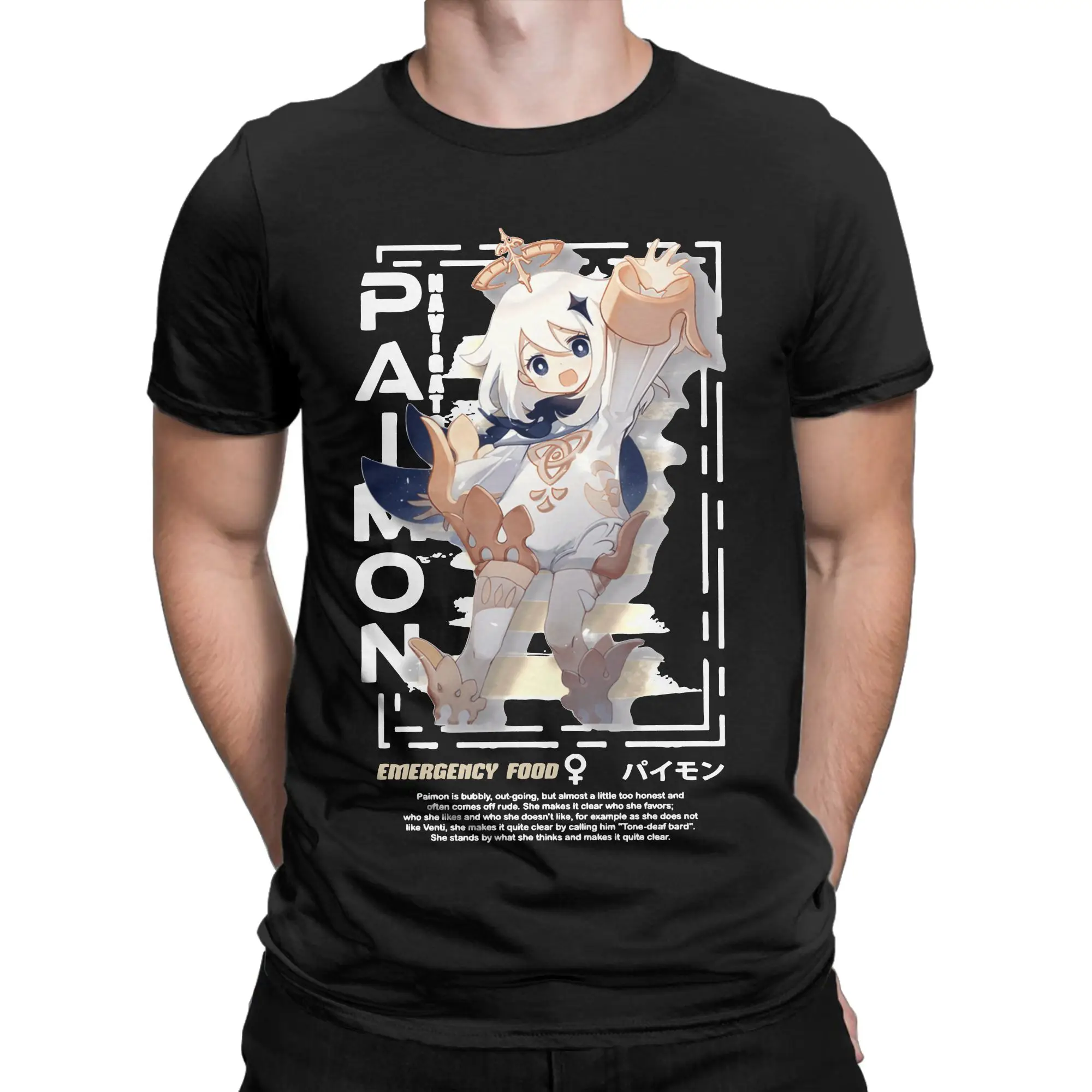 Men Women T-Shirts Genshin Impact Paimon Funny 100% Cotton Tees Short Sleeve  T Shirt O Neck Tops Plus Size