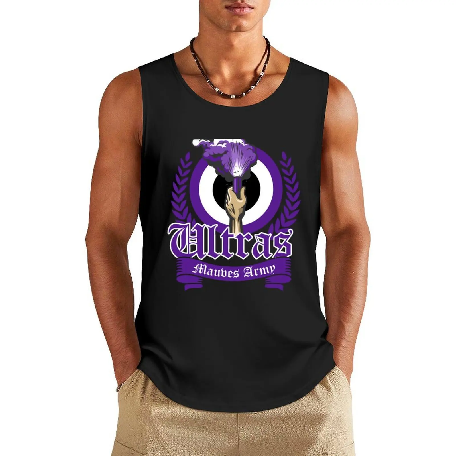 

Mauves Army 2003 - Ultras RSCA Tank Top Gym man Men's clothing brands t shirts muscle t-shirt