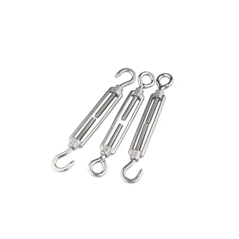 Corrosion Resistant 304 Stainless Steel Turnbuckle Easy Adjustment Tensioner for Guardrail and Rigging Applications