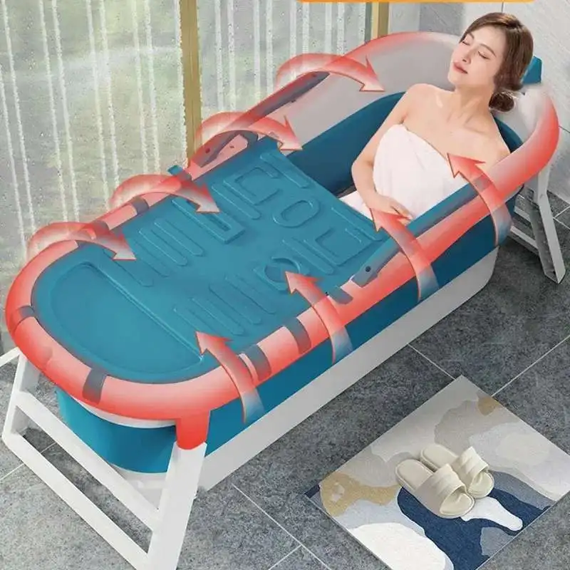 

Современные простые портативные ванны для взрослых, складная ванна для всего тела, большая ванна для взрослых, бытовая утолщенная ванна-биде