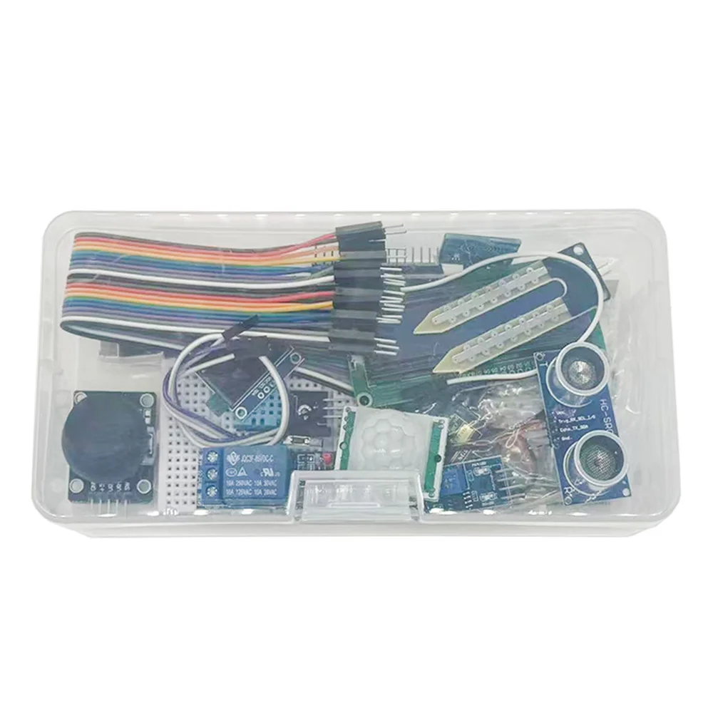 Kit de Bricolaje Electrónico con Pantalla LCD 1602 y Pantalla de 0.96 Pulgadas para Placa Arduino R3, Paquete de Componentes, Kit de Inicio para Principiantes