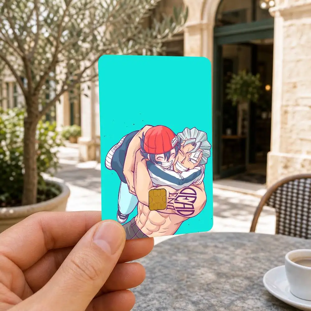 Anime Undead Unluck Waterproof Bank Card Sticker Skin for Credit Debit Chip Cards Decorative Cover Film