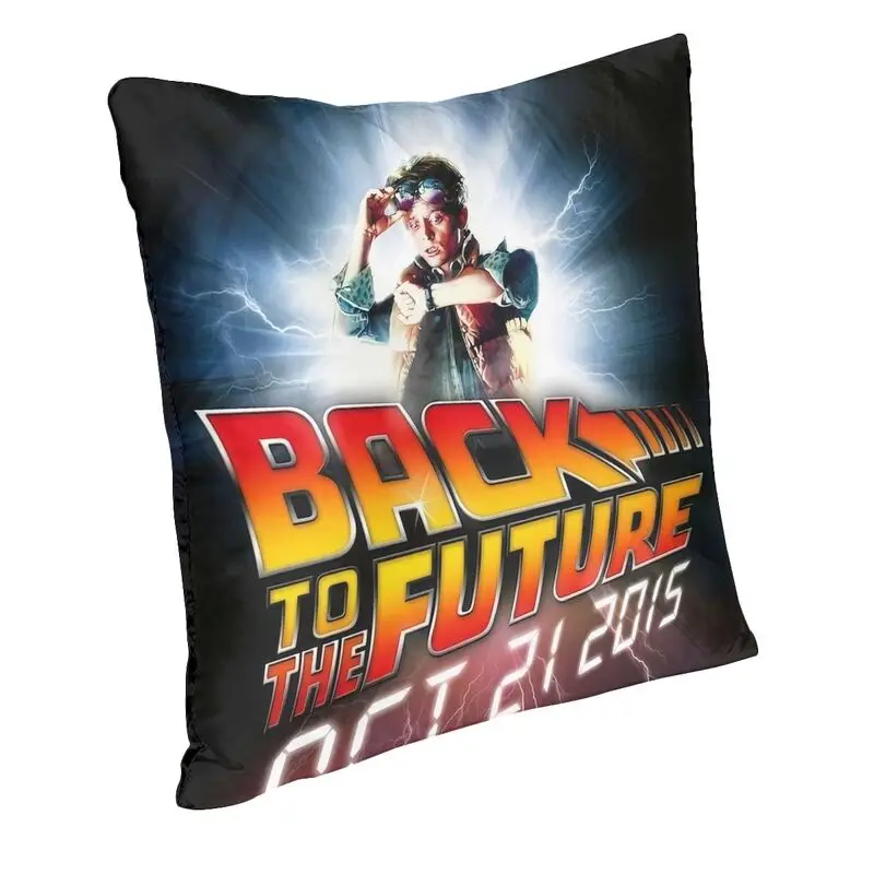 Back To The Future Cushion Cover 40x40 Home Decorative 3D Printing Science Fiction Comedy Tv Movie Throw Pillow Double-sided