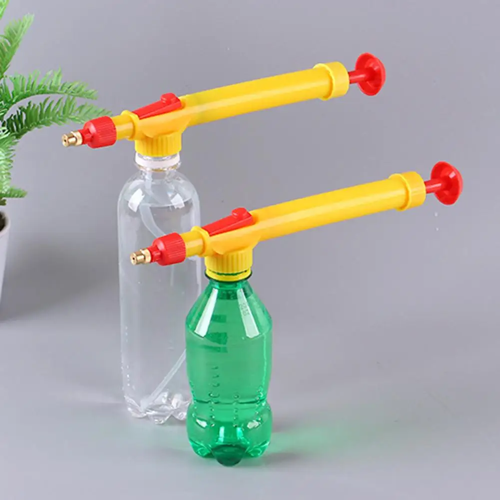 1-2PCS Manual High Pressure Sprayer Adjustable Drink Bottle Spray Head Nozzle Agricultural Sprayer Garden Watering Tools