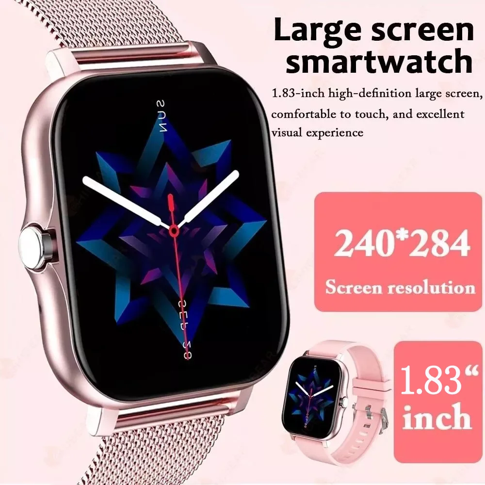 LAXASFIT 2026 New Smartwatch 1.83-inch HD Display Multiple Sports Modes Bluetooth Call Sports Health Smartwatch For Men Women