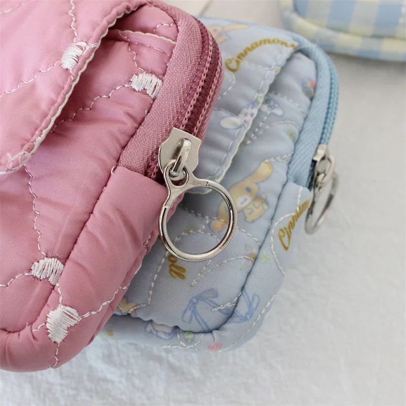 محفظة نقود معدنية حلوة، حقيبة مكياج لطيفة لأحمر الشفاه، حقيبة محمولة لبطاقات الهوية، حقيبة فرز أشتات زهرية، حقيبة تخزين المناديل الصحية للنساء #6