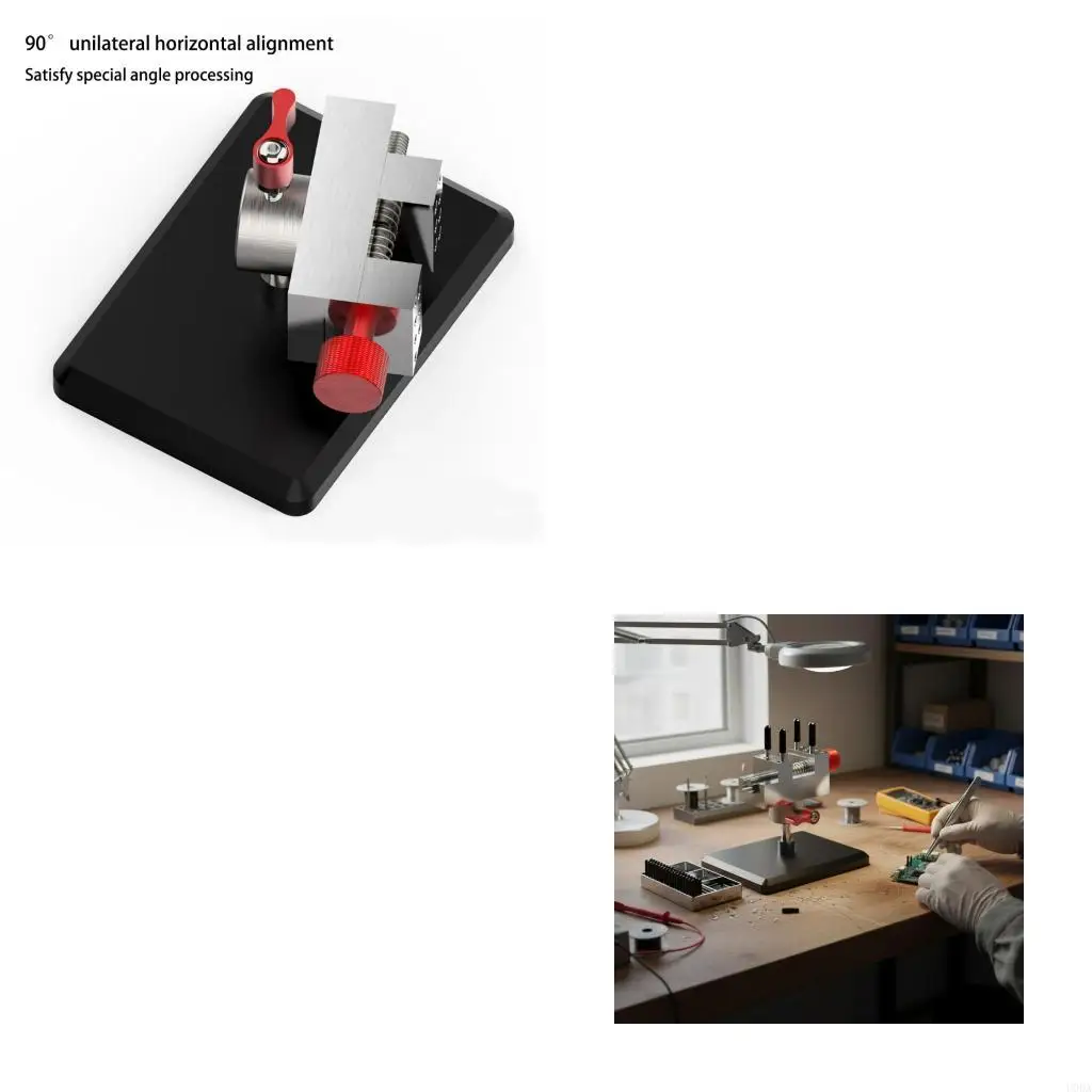 

Portable Stainless Steel Workbench Clamp Offering Tool Less Adjustment For Studio Photography Setups Workshop Projects