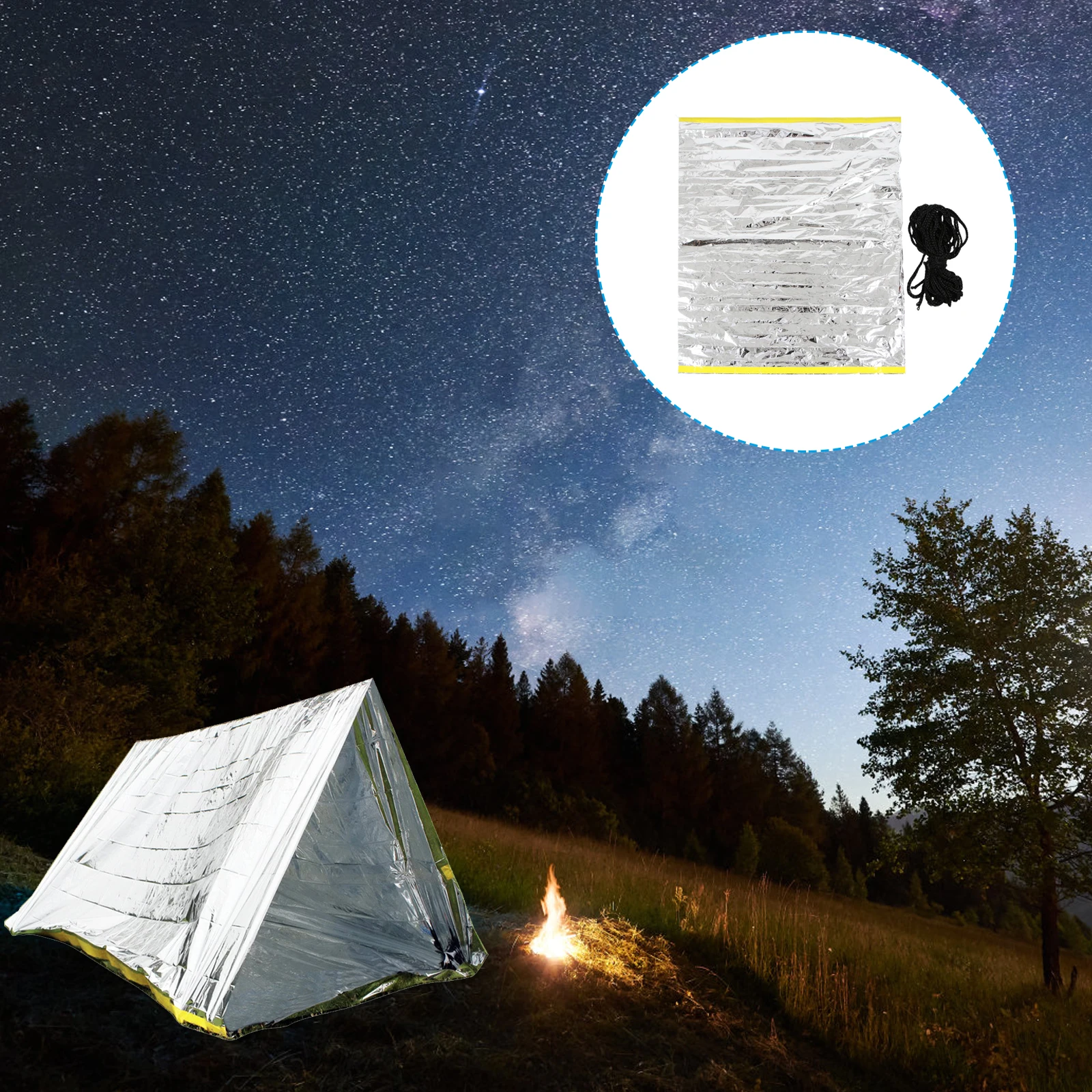 

Portable Tent Heat Preservation for Traveling Outdoor Durable Camping Triangular Folding