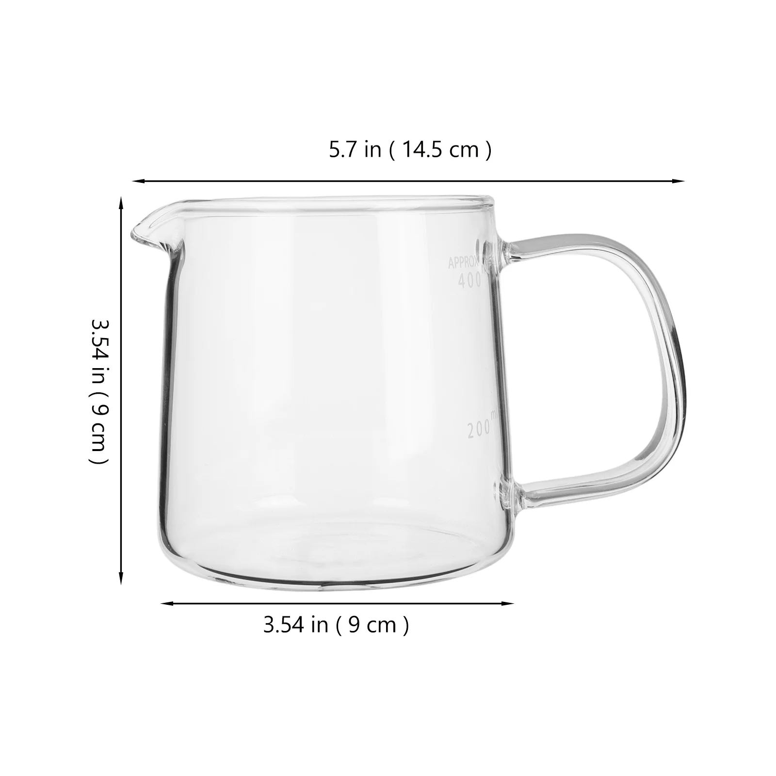 إبريق قهوة زجاجي مقاوم للحرارة من البورسليكات 400 مل وعاء قهوة شفاف مخمر يدويًا للمنزل والمكتب والمقهى بالتنقيط #4