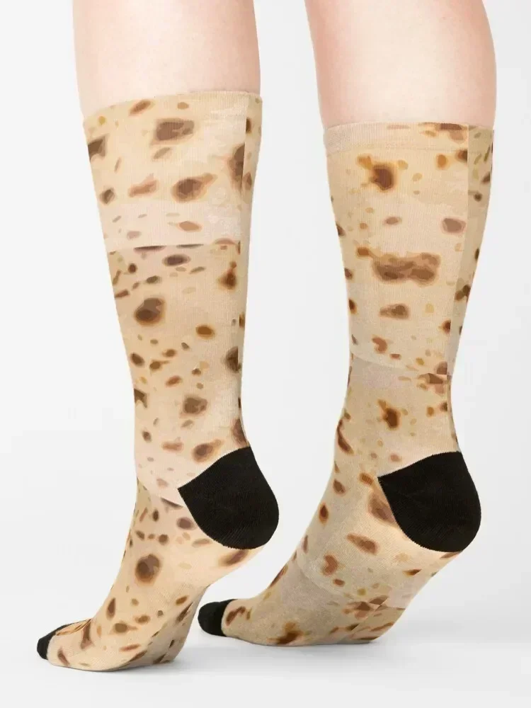 Uff Da, It's Lefse Time Socks winter thermal set anti slip football cycling Men Socks Women's