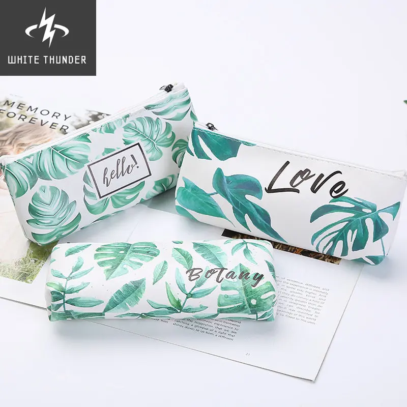 

1pcs/1lot Kawaii Pencil Case Turtle Leaf Gift Estuches School Pencil Box Pencilcase Pencil Bag School Supplies Stationery