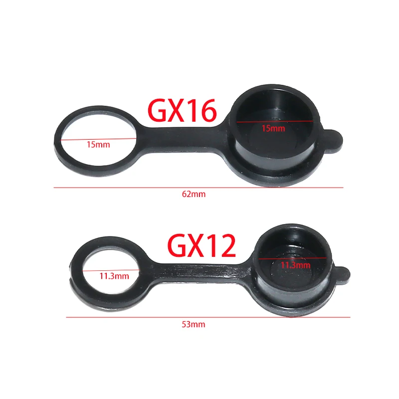 5pcs GX12 GX16 Aviation Circular Plug Socket Waterproof Dust Cap Welding Cable Connectors Rubber Protective Cover