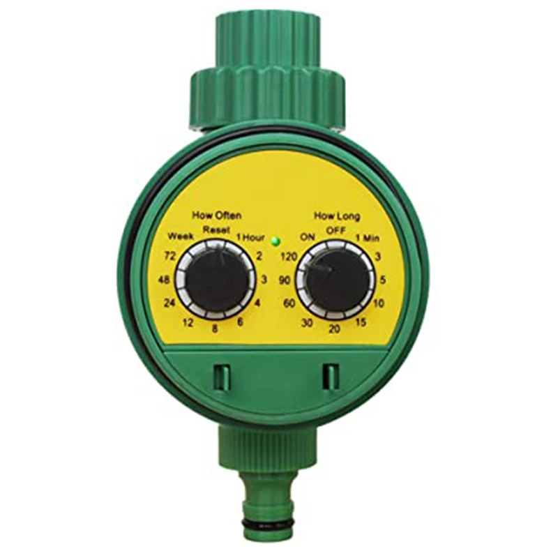 1 Piece Water Timer Garden Hose Faucet Timer Garden Irrigation System Controller Watering Computer/IP65 Waterproof Green