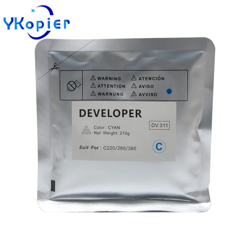 

DV311 Cyan 210G Developer Powder For Konica Minolta Bizhub C280 C220 C360 BHC220 BHC280 BHC360 Developer